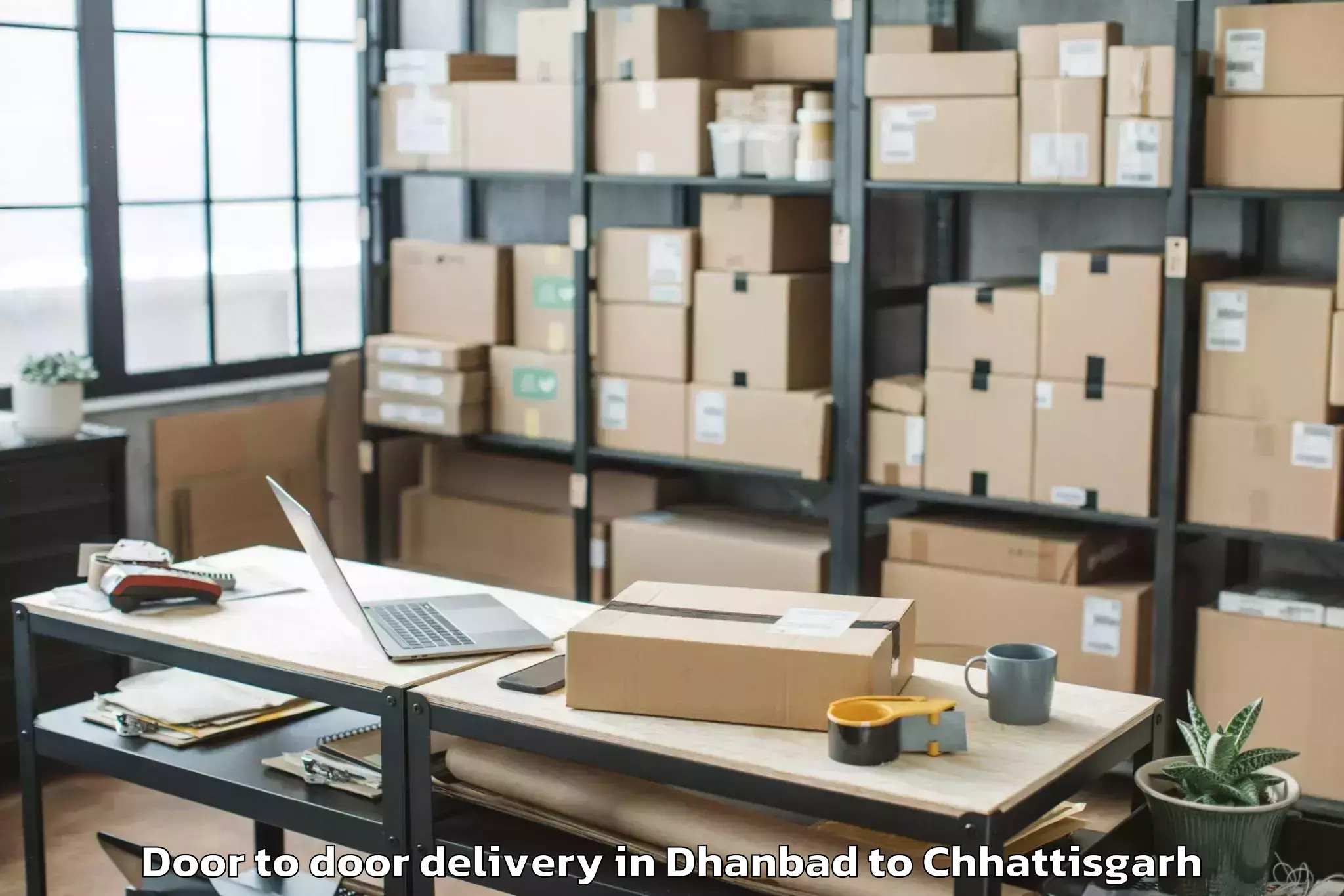 Quality Dhanbad to Saraipali Door To Door Delivery